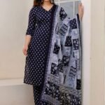 Women Viscose Printed A-Line Kurta And Pant Set With Dupatta