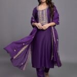 Women Embroidery Straight Kurta And Pant set with Dupatta